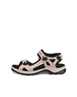 Women's ECCO® Offroad Nubuck Hiking Sandal - Pink - O
