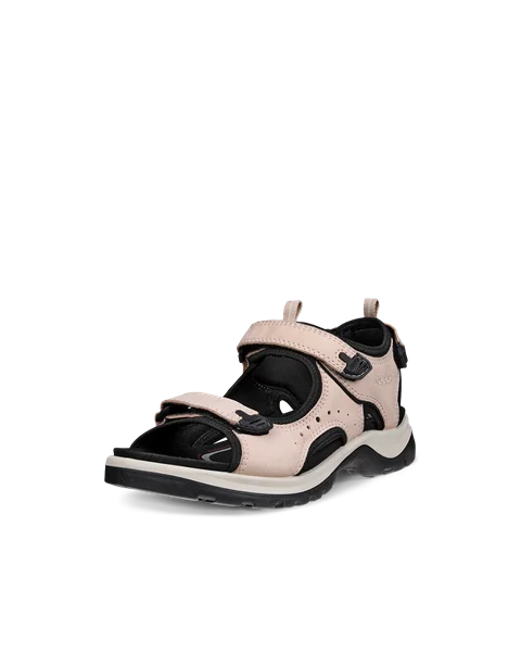 Women's ECCO® Offroad Nubuck Hiking Sandal - Pink - M