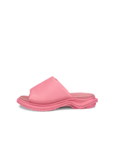 Women's ECCO® Offroad Leather Walking Sandal - Pink - O