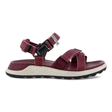 ECCO® Exowrap sandale en toile pour femme - Rouge - Outside