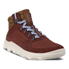 ECCO® Mx chaussures de randonnée imperméable de plein air mi-hautes en daim pour femme - Rouge - Main