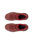 Women's ECCO® Offroad Nubuck Outdoor Waterproof Shoe - Red - Top_Left_Pair