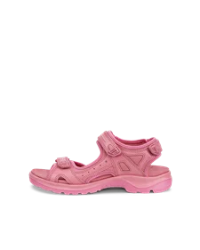 Dámske kožené trekingové sandále ECCO® Offroad - Ružová - O