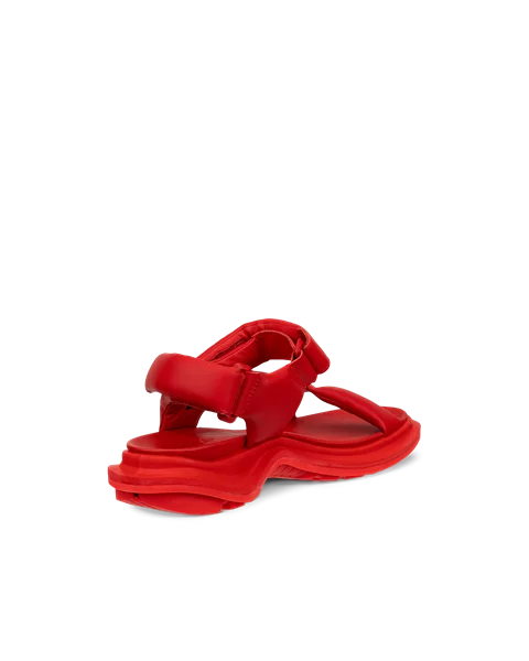 Women's ECCO® Offroad Leather Walking Sandal - Red - B