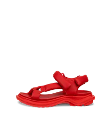 Ženski usnjeni pohodniški sandal ECCO® Offroad - rdeča - O
