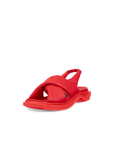Naisten ECCO® Offroad sandaali nahkaaa - Punainen - M