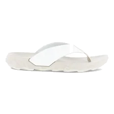 Unisex ECCO® MX Flipsider Leather Flip Flop - White - Outside