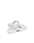 ECCO® Offroad sandale de marche en cuir pour femme - Blanc - B