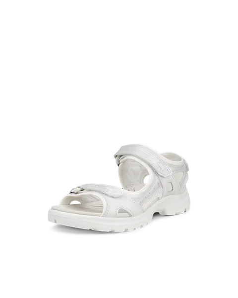 Women's ECCO® Offroad Leather Hiking Sandal - White - M
