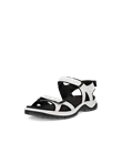 ECCO® Offroad sandale de marche en cuir pour femme - Blanc - M
