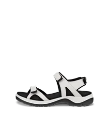 Sandálias exterior couro mulher ECCO® Offroad - Branco - O