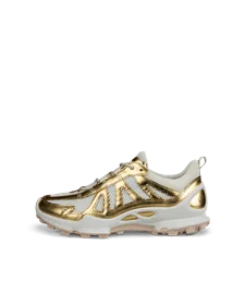 Women's ECCO® Biom C-Trail Leather Outdoor Trainer - Gold - O