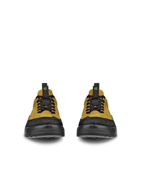 Trail ténis impermeáveis nobuck homem ECCO® Offroad - Amarelo - Front_Pair