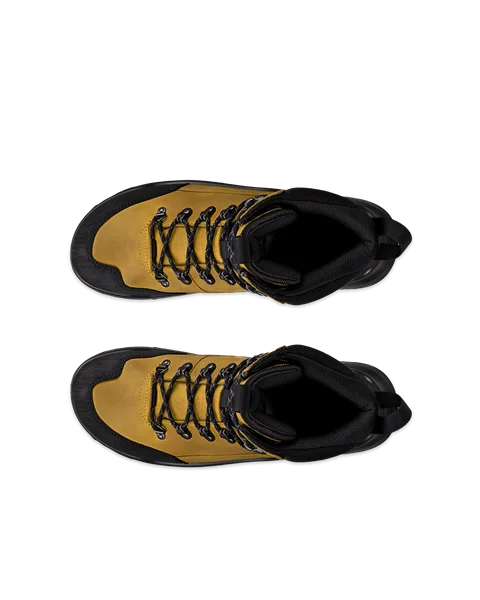 ECCO® Offroad chaussures de randonnée imperméable de plein air mi-hautes en nubuck pour homme - Jaune - Top_Left_Pair