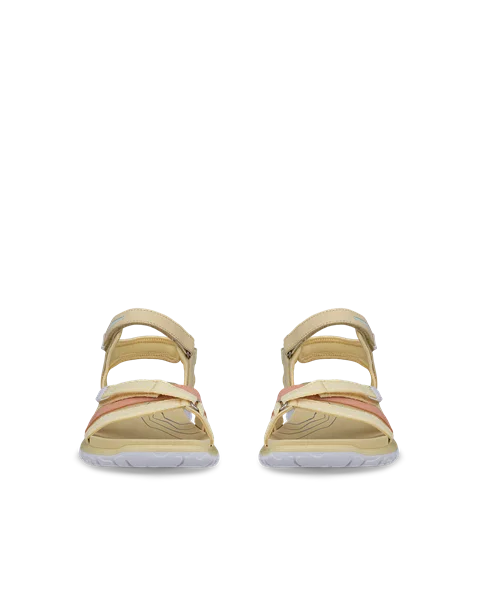 ECCO® Offroad Roam Damen Nubuksandale mit zwei Riemen - Gelb - Front_Pair