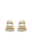 ECCO® Offroad Roam Damen Nubuksandale mit zwei Riemen - Gelb - Front_Pair