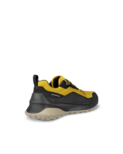 Men's ECCO® ULT-TRN Nubuck Waterproof Hiking Shoe - Yellow - B