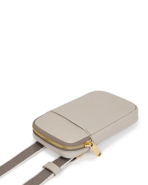 ECCO® Telefontaske i læder - Beige - D1