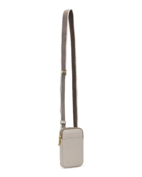 ECCO® Telefontaske i læder - Beige - M