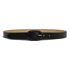 Women's ECCO® Leather Belt - Black - Main