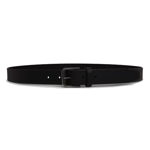 Men's ECCO® Leather Adjustable Belt - Black - Main
