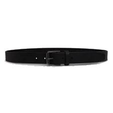 Men's ECCO® Leather Adjustable Belt - Black - Main