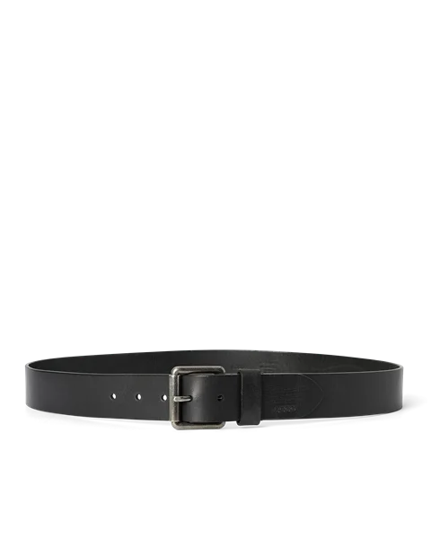 Men's ECCO® Belts Leather Belt - Black - M