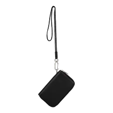 Skórzany duży portfel na telefon ECCO® Textureblock - Czarny - Main