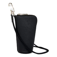 Skórzana torebka przez ramię ECCO® Textureblock Midi - Czarny - Main