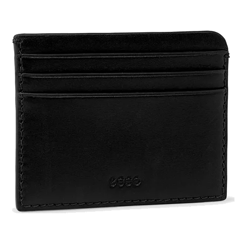 ECCO® kisméretű bőr pénztárca - FEKETE  - Main