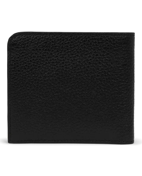 Malá kožená peněženka ECCO® - Černá - B