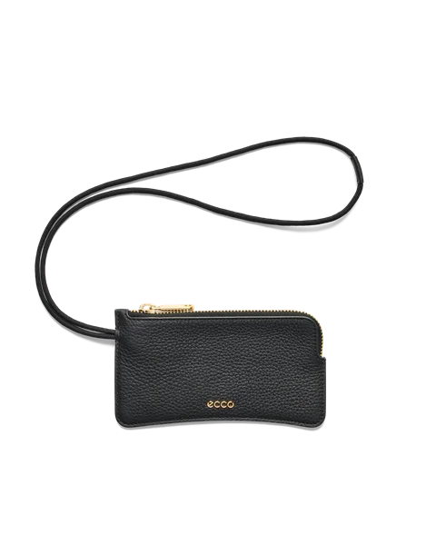 ECCO® Wristlet Kuvertväska i skinn - Svart - M