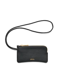 ECCO® Wristlet Clutch aus Leder - Schwarz - M