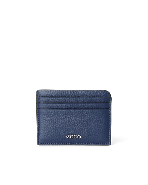 ECCO® Card Case Kartenetui aus Leder - Blau - M