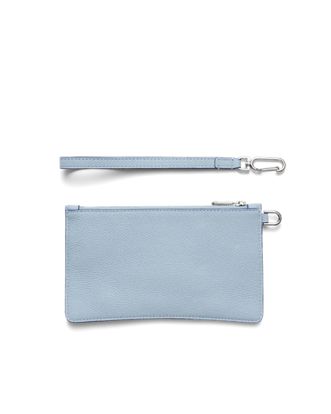 Skórzana torebka przez ramię ECCO® Wristlet - Niebieski - B