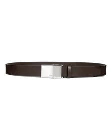 ECCO® Belts ceinture cuir réglable habillée pour homme - Marron - M