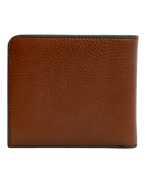 Malá kožená peněženka ECCO® - Hnědá  - B