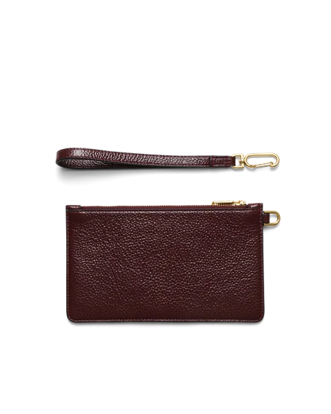 ECCO® Wristlet bőr kézitáska - Bordó - B