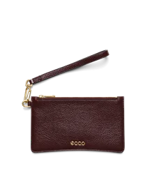 Kožená pouzdrová taška ECCO® Wristlet - Vínová - M