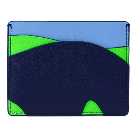 Skórzany portfel ECCO® - Zielony - Back