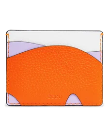 Usnjen etui za kartice ECCO® - Oranžna - M