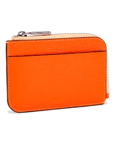 Kožené puzdro na karty ECCO® - Oranžová - M