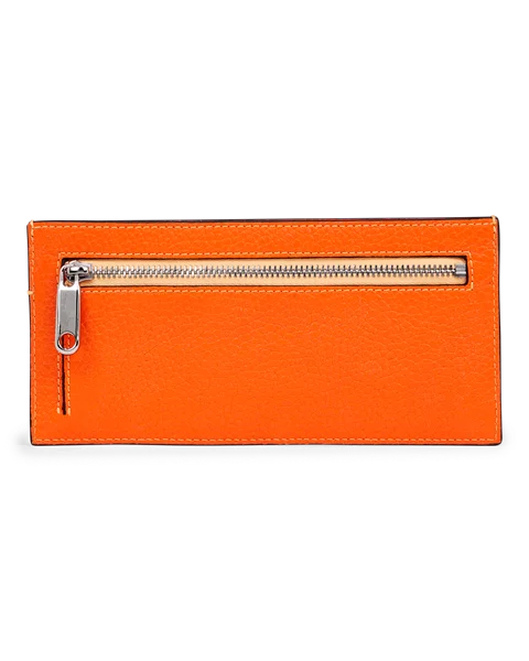 Malá kožená peněženka ECCO® - Oranžová  - B