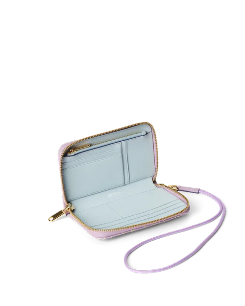 Bolsa couro  ECCO® Wallet - Violeta - I