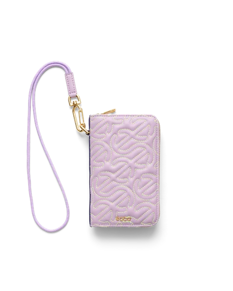 Mała skórzana torebka ECCO® Wallet - Fioletowy - M