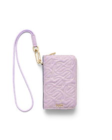 Mała skórzana torebka ECCO® Wallet - Fioletowy - M