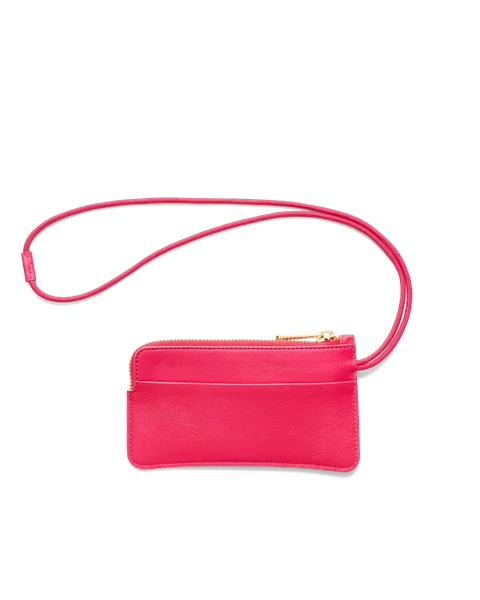 ECCO® Wristlet Clutch aus Leder - Pink - B