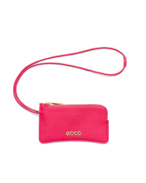 ECCO® Wristlet Clutch aus Leder - Pink - M