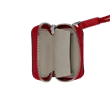 ECCO® Textureblock Leather Airpod Case - Red - Birdeye