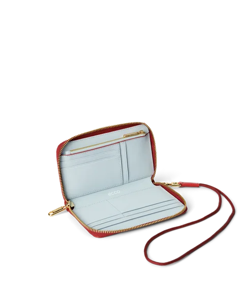 ECCO® Wallet pochette portefeuille en cuir - Rouge - I